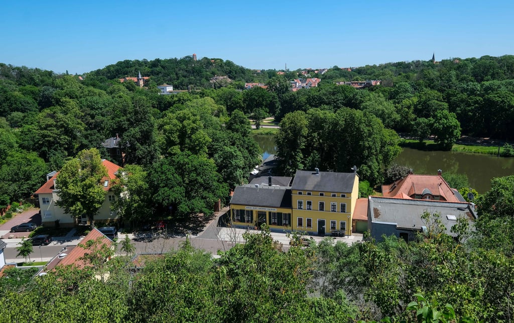 Sonnenplätze in Halle: Blick auf den Reilsberg.
