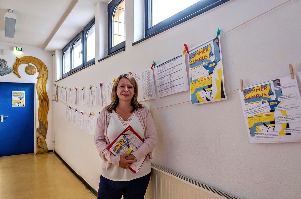Die Lehrerin Anne Küssner-Kolb gehört zum Sommercampus-Team am Luther-Melanchthon-Gymnasium Wittenberg.