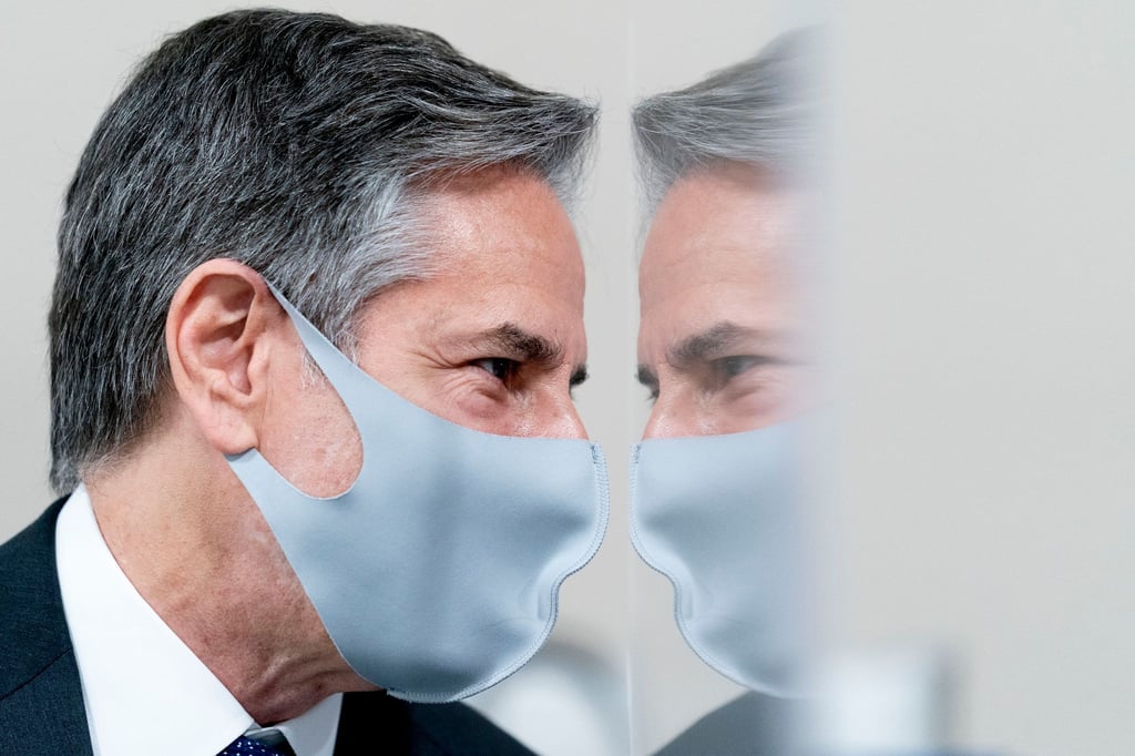 Gespräch mit Grobi: US-Außenminister Antony Blinken war in der „Sesamstraße“ zugeschaltet.