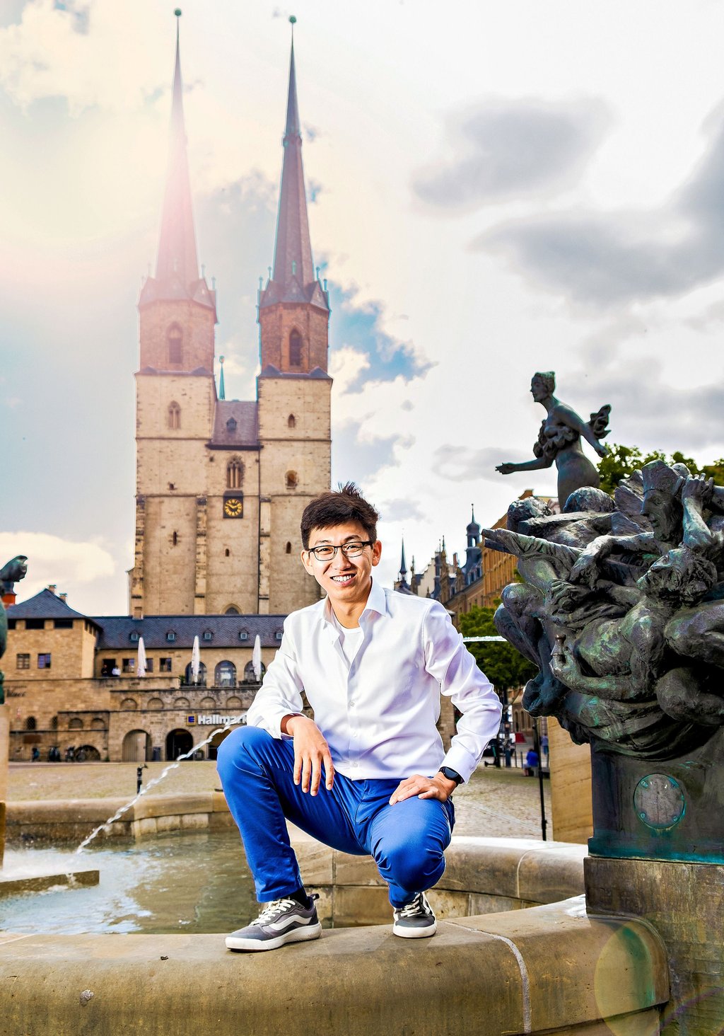 Der Mongole Tegshigzugder Otgonbayar studiert in Halle - und will auch nach dem Abschluss nicht gleich wieder weg.
