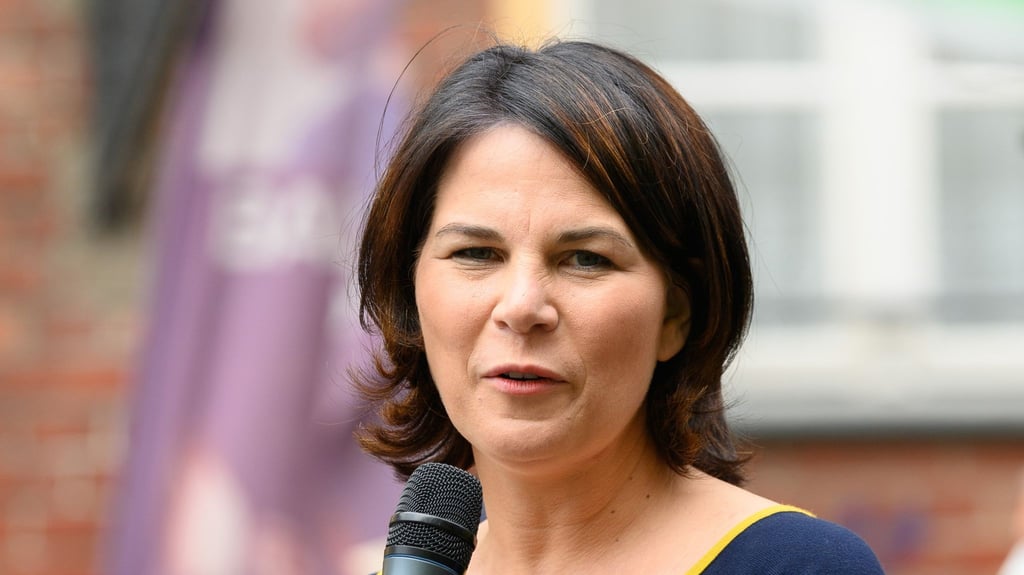 Annalena Baerbock, Kanzlerkandidatin und Direktkandidatin von Bündnis 90/Die Grünen. Foto: Soeren Stache/dpa-Zentralbild/dpa/Archivbild