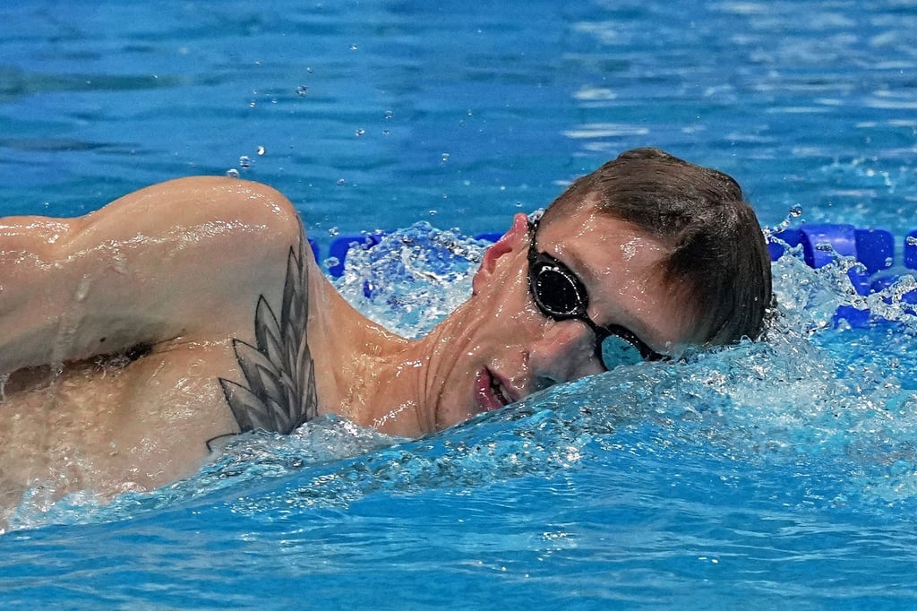 Schwimmer Florian Wellbrock beim Training in Tokio.