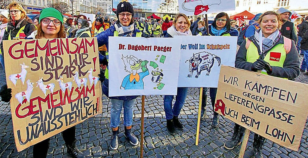 Von den durch Arbeitskampf erzwungenen Tarifverträgen profitiert nicht das gesamte Pflegepersonal bei Ameos.