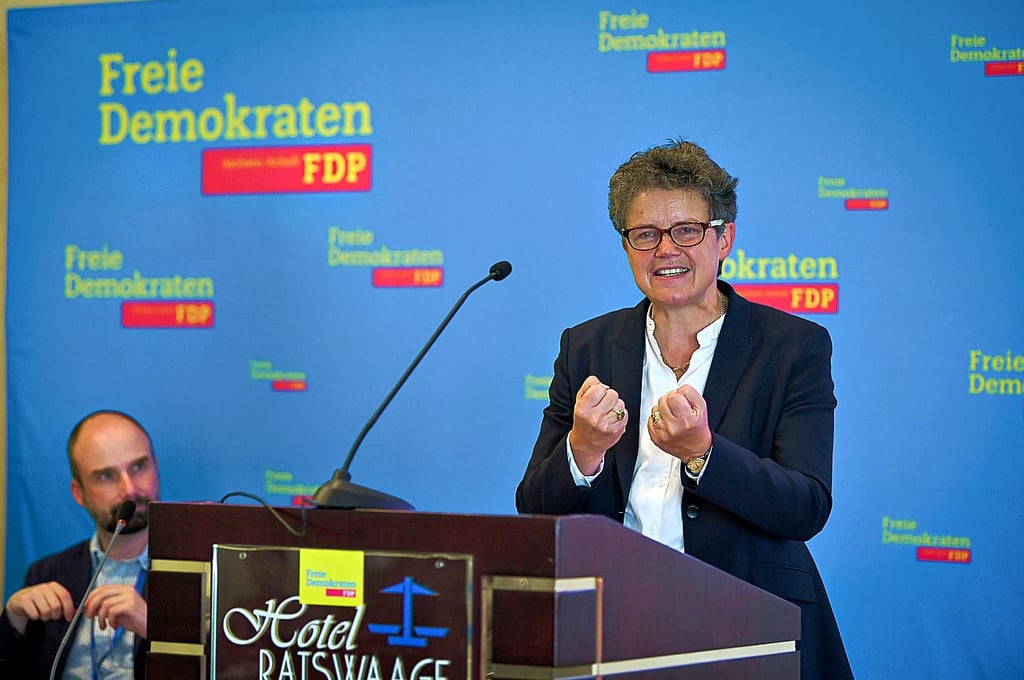 Lydia Hüskens wurde auf dem Landesparteitag der FDP in Magdeburg zur Vorsitzenden gewählt.