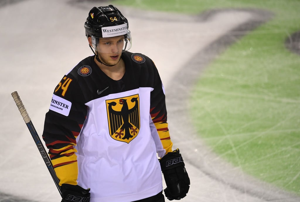 Eishockey-Nationalspieler Lean Bergmann.