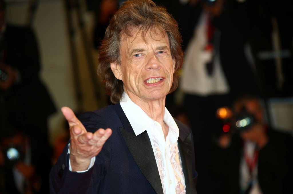 Musiker und Rocksänger der Rolling Stones, Mick Jagger, kommt zu einer Filmpremiere.