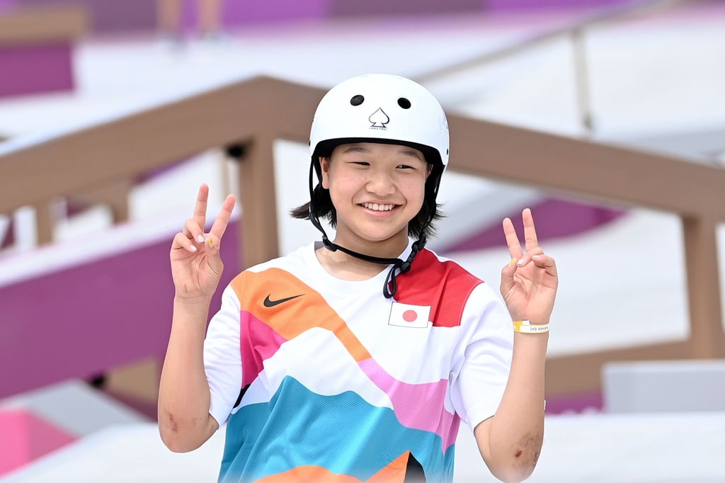 Erst 13 und schon Olympiasiegerin: Japans Skateboard-Ass Momiji Nishiya.