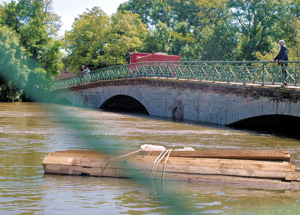 Die Bode bei Nienburg Anfang Juni 2013. Das Wasser hatte da noch nicht seinen Höchststand erreicht.