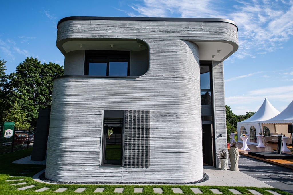Die PERI GmbH druckte im nordrhein-westfälischen Beckum das erste Wohnhaus Deutschlands.