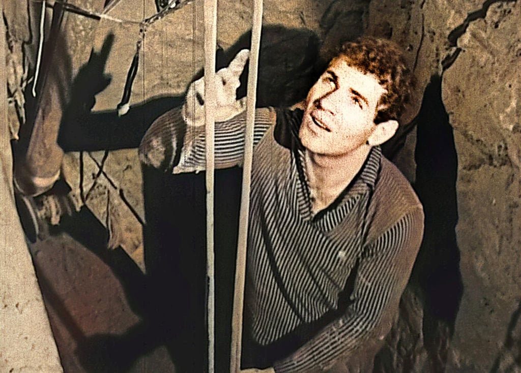 Domenico Sesta (Mimo) in einer Szene aus dem Dokumentarfilm "Tunnel der Freiheit".