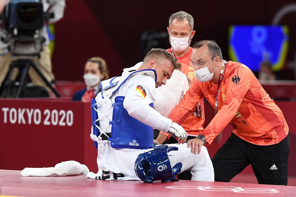 Taekwondokämpfer Alexander Bachmann war nach seiner Niederlage enttäuscht.