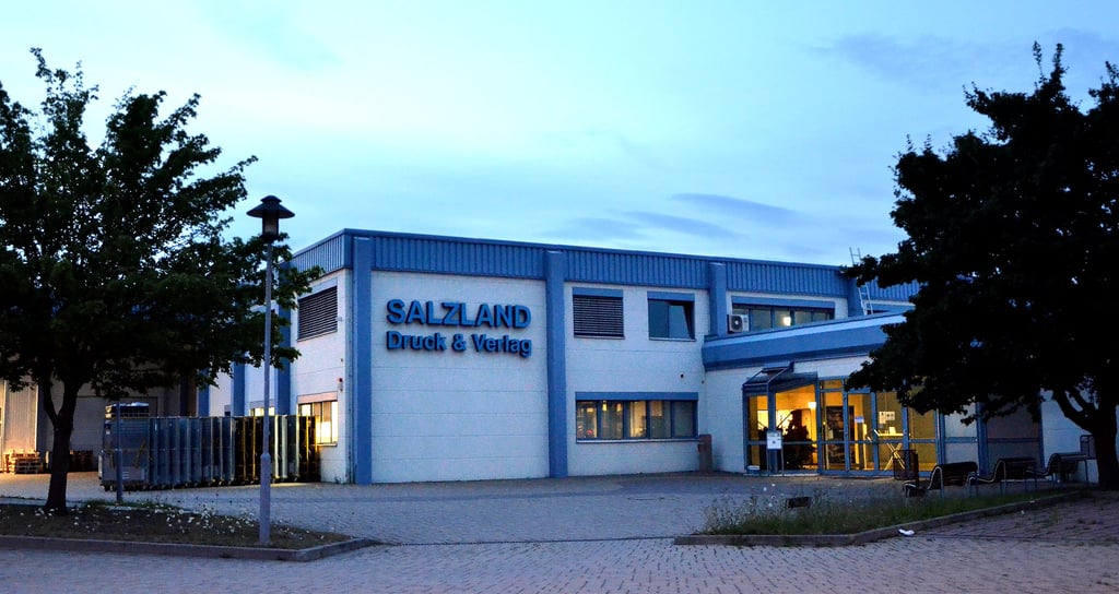 Der Sitz der Firma Salzland Druck in Staßfurt.