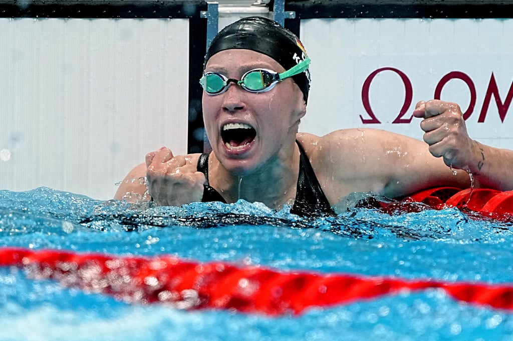 Sarah Köhler bejubelt Bronze. So kraftvoll, wie sie zuvor geschwommen ist.