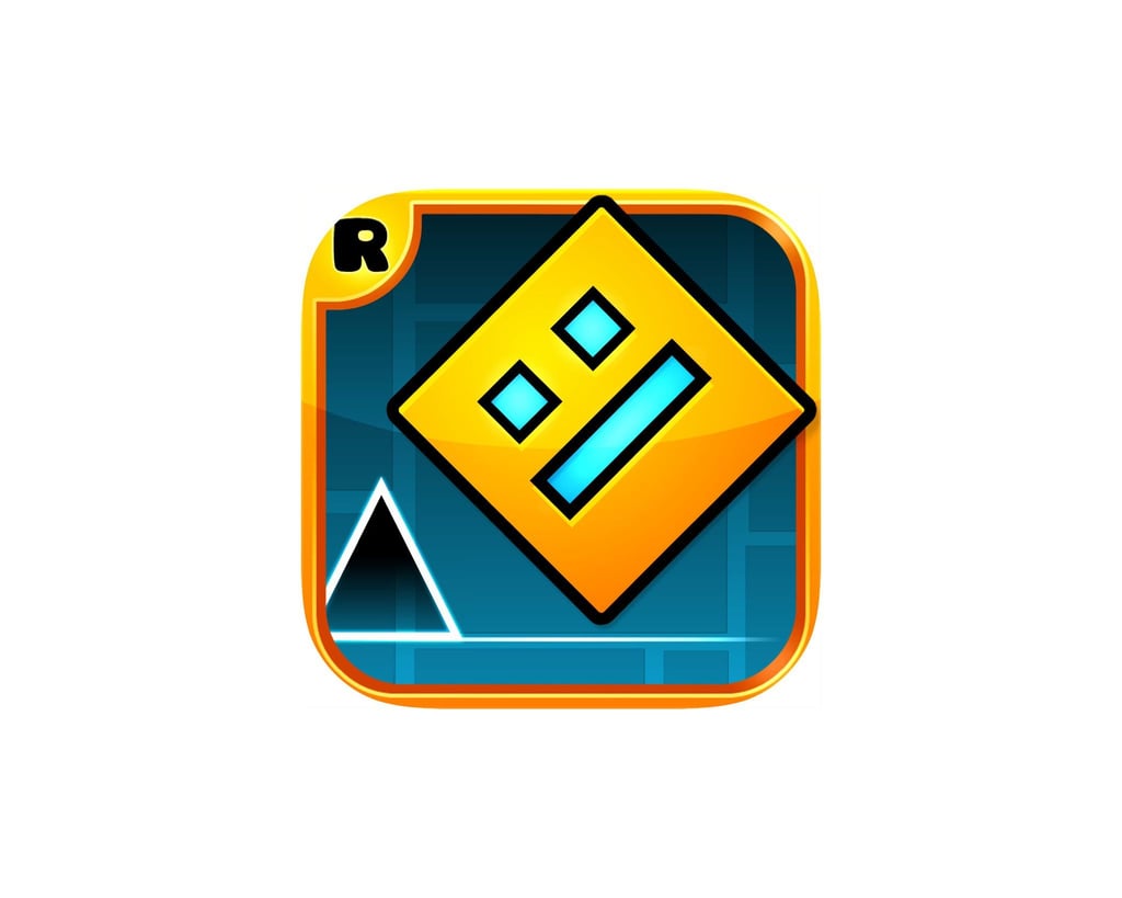 Das Spielprinzip von „Geometry Dash“ ist einfach: man steuert einen Block, der unaufhaltsam durch verschiedene Levels schreitet.