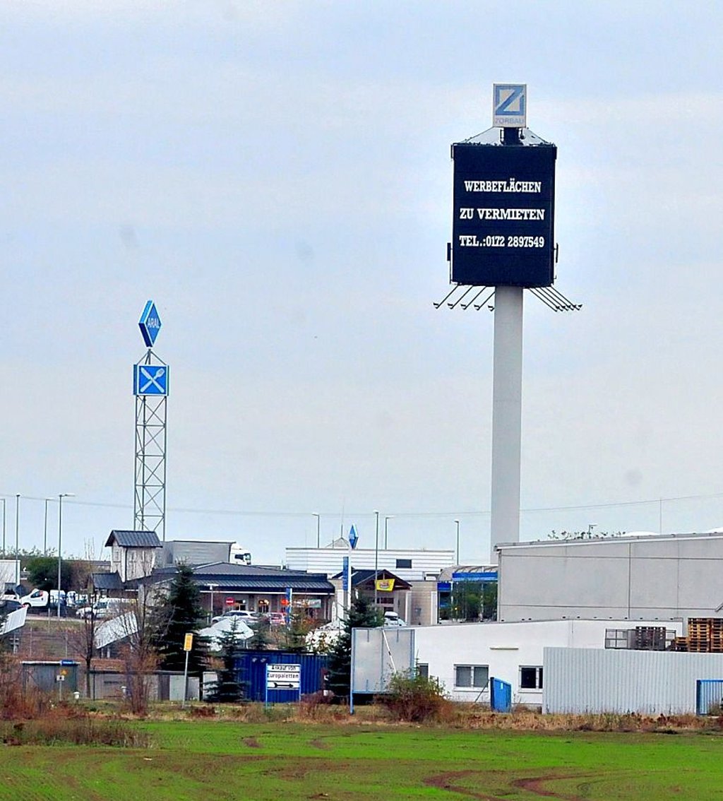 Das Gewerbegebiet in Zorbau