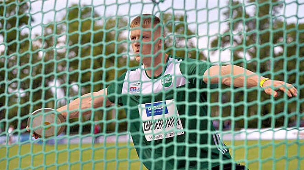 Halles Diskus-Talent Magnus Zimmermann.