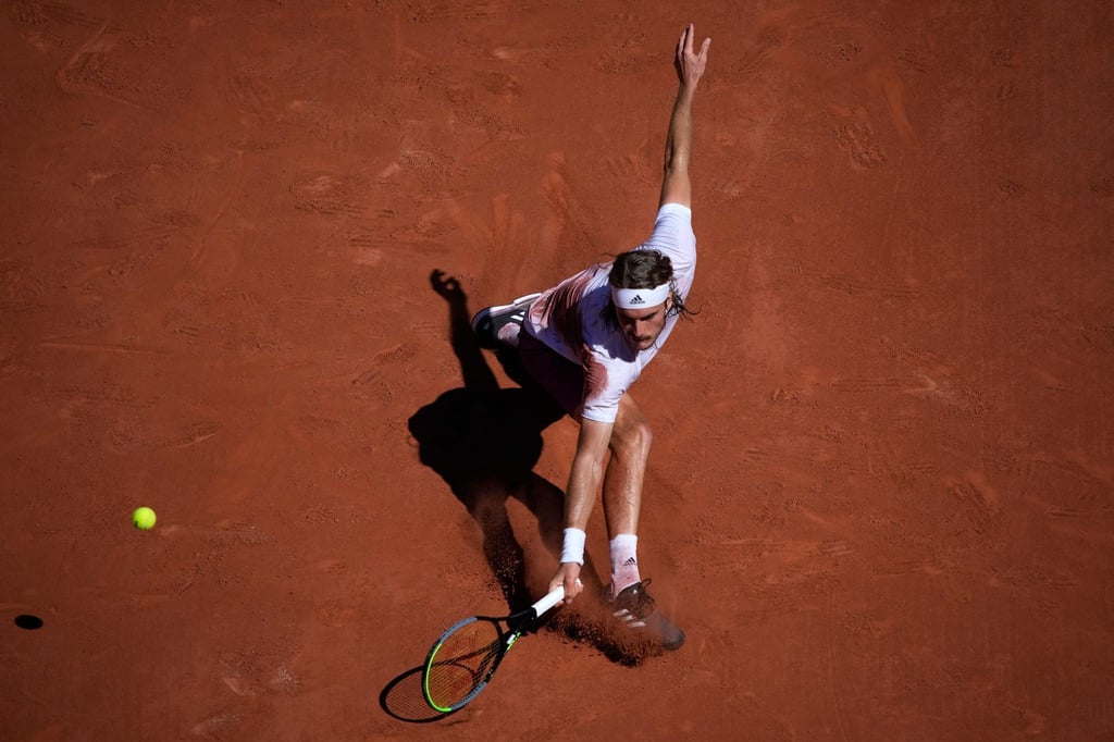 Stefanos Tsitsipas in Aktion.