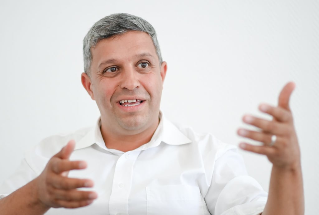 Raed Saleh, spricht bei einem Pressetermin im Abgeordnetenhaus.