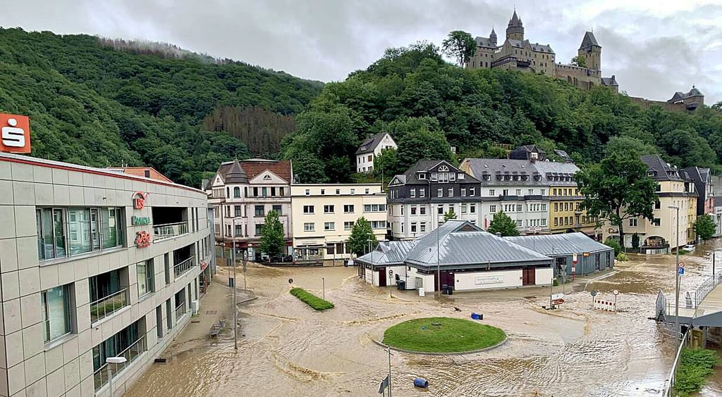 Altenas Innenstadt - auch ein Opfer der Flut.