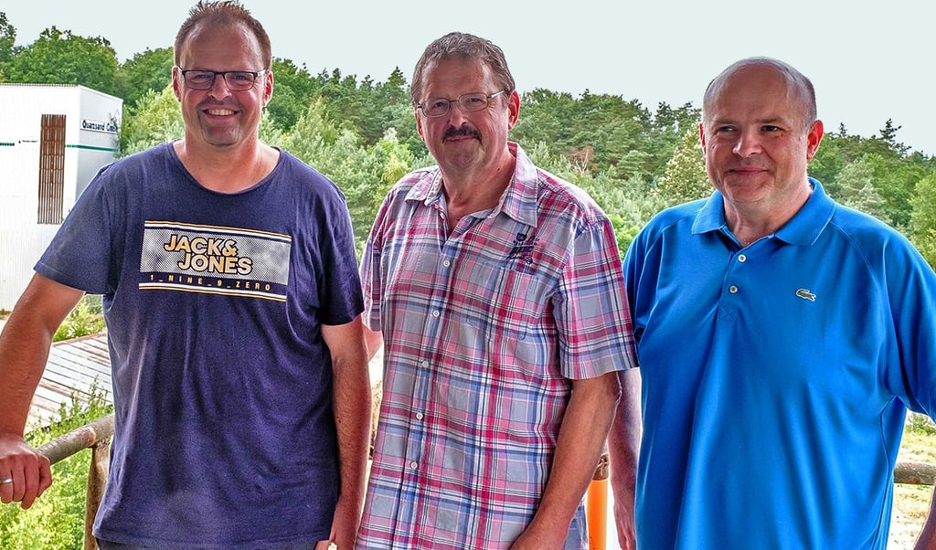 Jürgen Witter mit seinen Söhnen Marko (r.) und Thomas