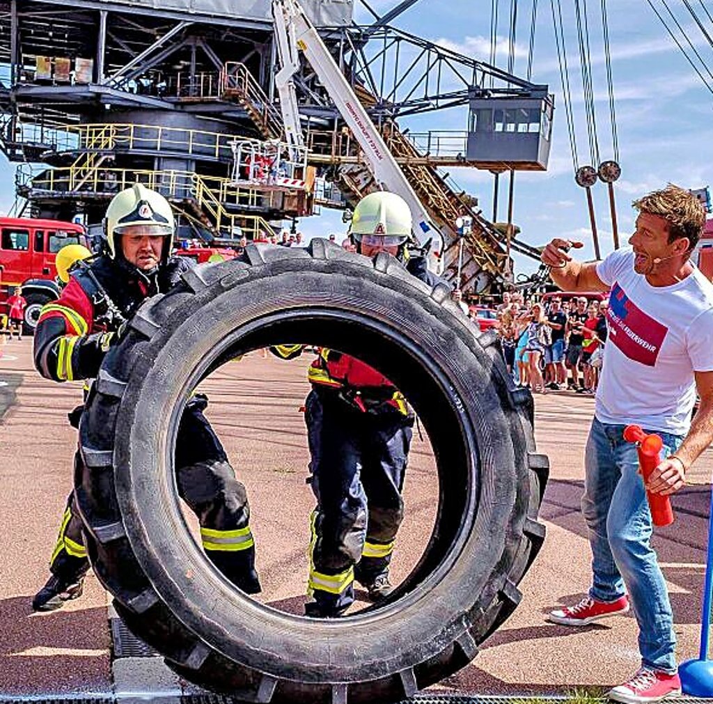 100 Kilogramm wiegt dieser Reifen.