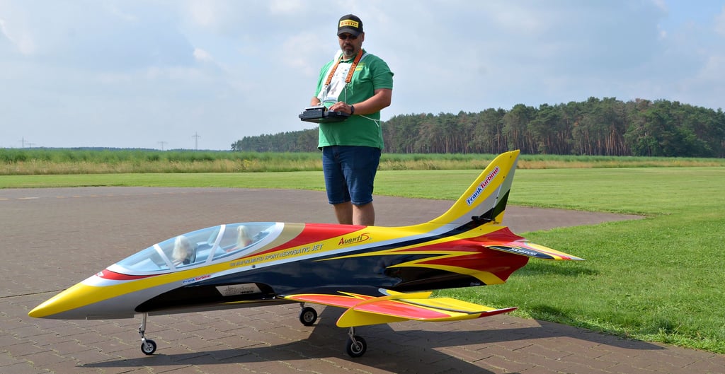 Marc Kunde vom gastgebenden Modellflugclub "Albatros" war der einzige Teilnehmer aus den eigenen Vereinsreihen, der am Wochenende mit an den Start zur Deutschen Meisterschaft ging.