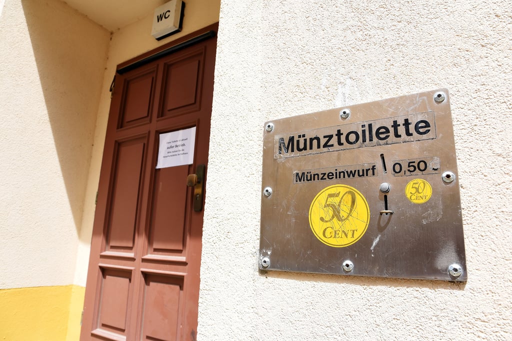 Das Toilettenhäuschen in der Ritterstraße in Köthen