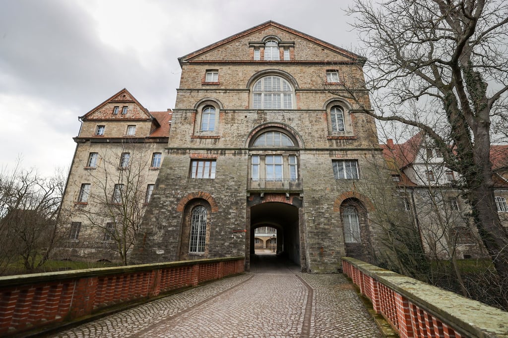 Blick auf Schloss Köthen.