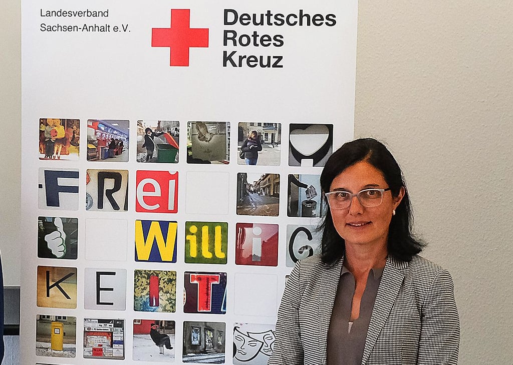 DRK-Betriebsleiterin Katja Fischer leitet die Freiwilligendienste beim Deutschen Roten Kreuz.