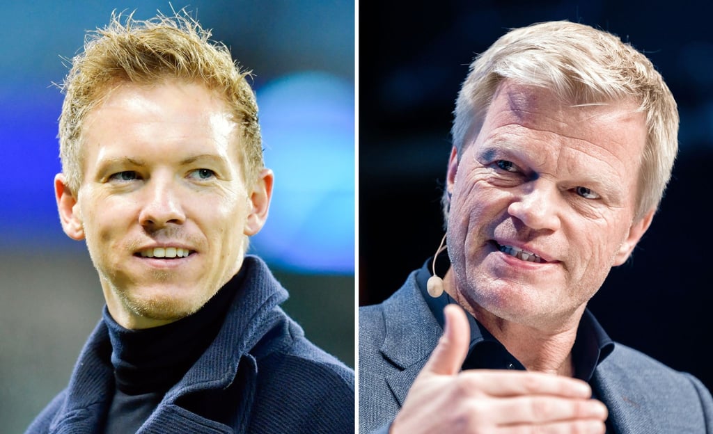 Julian Nagelsmann (l) und Oliver Kahn.