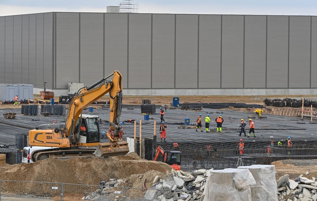 So sah es Ende Juni auf dem Baugelände der Tesla Gigafactory östlich von Berlin aus.