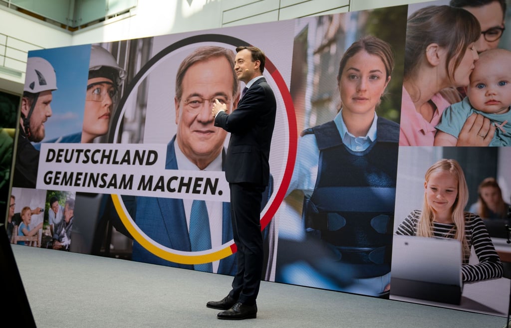 CDU-Generalsekretär Paul Ziemiak stellt die Kampagne für die Bundestagswahl vor.