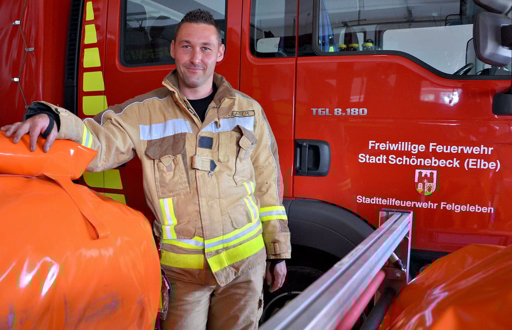 Seit rund elf Jahren ist Martin Glaser Mitglied der Stadtteilwehr Felgeleben. Im Oktober 2020 wurde er von seinen Kameraden zum neuen Wehrleiter gewählt.