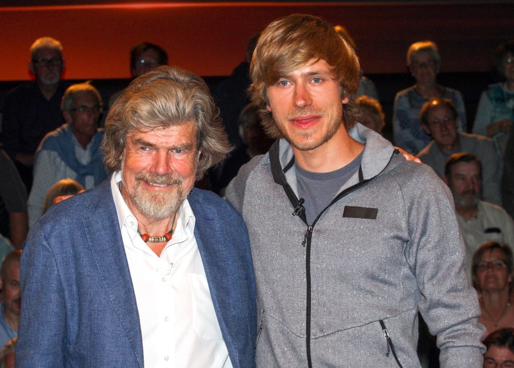Reinhold Messner und sein Sohn Simon in der ZDF-Talkshow "Markus Lanz".