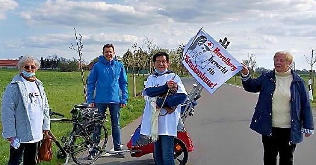 Zu den vielen Aktionen im Kampf um eine vernünftige Gesundheitsversorgung in Havelberg gehörte die Pilgertour.