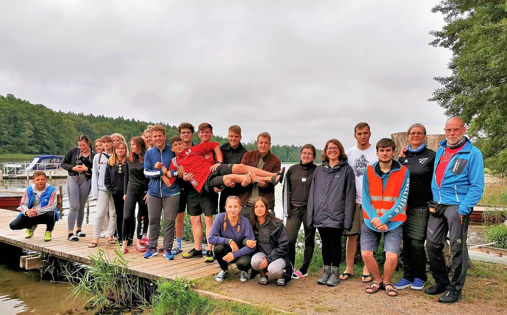 Kanulager des 11. Jahrgangs am Fallstein-Gymnasium Osterwieck