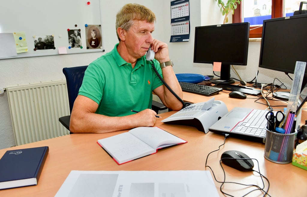 Karsten Hutfilz stellte sich in der Eisleber Redaktion den Fragen der Leser.