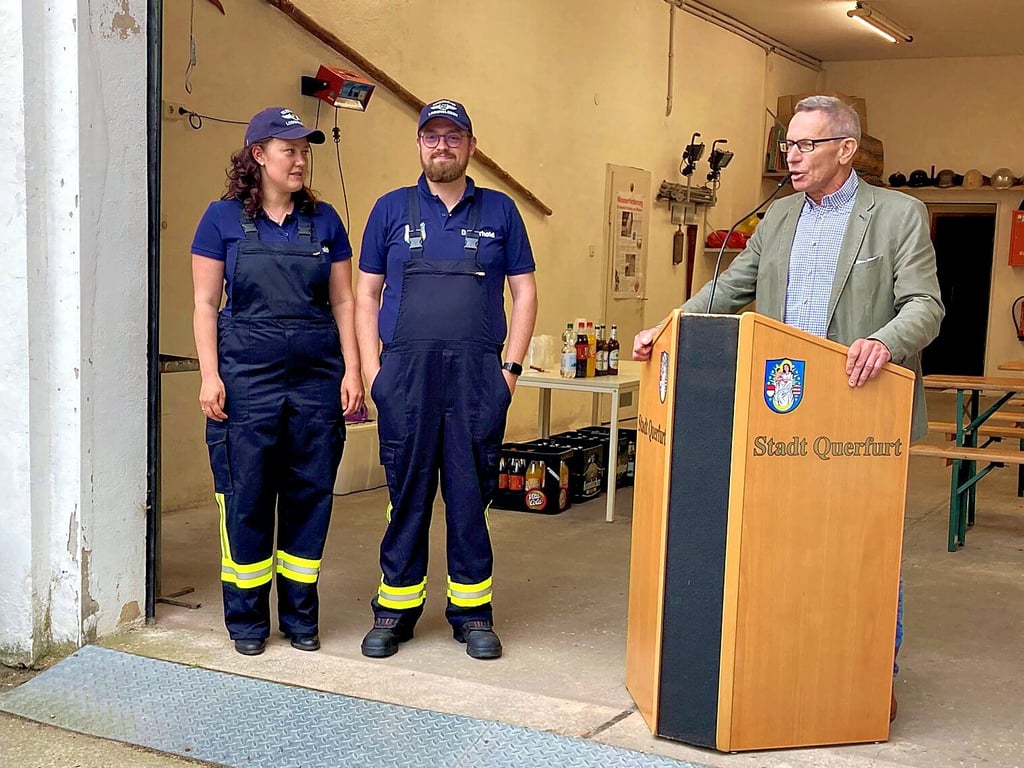 Die neuen Mitglieder Maria und David Marhold wurden von Ortsbürgermeister Horst Fabich vorgestellt.