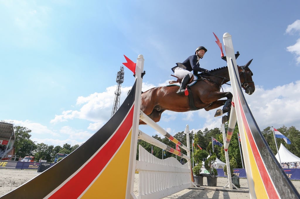 Vielseitigkeitsreiter Michael Jung während der Deutschen Meisterschaft.
