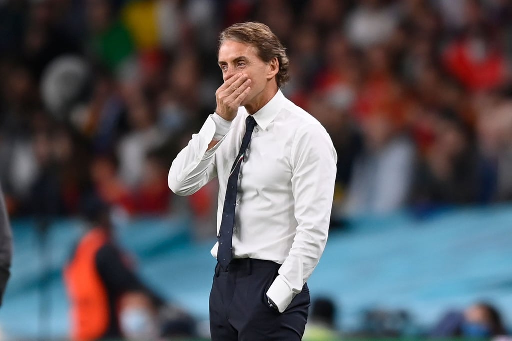Bereitet sein Team in heimischen Gefilden auf das EM-Finale in Wembley vor: Italien-Coach Roberto Mancini.