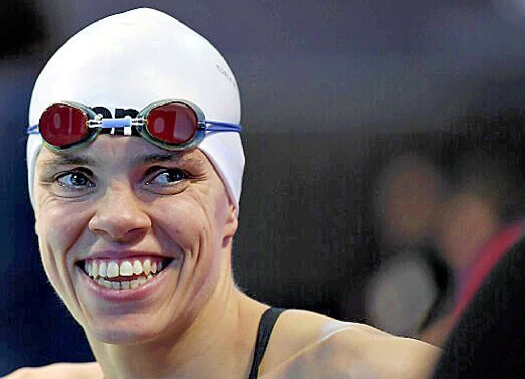 Schwimmerin Franziska Hentke vom SCM freut sich auf ihre zweiten Spiele.
