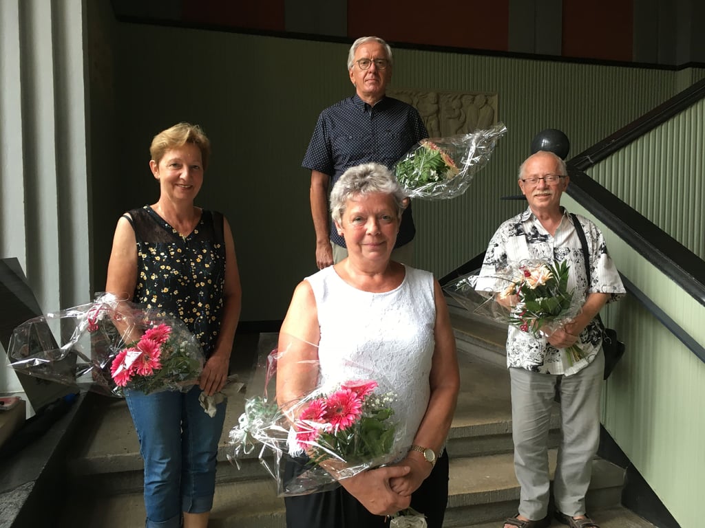 Margitta Beutler (von links), Christine Pfeiffer, Jürgen Bojanowski und Norbert Novotny führen den neuen Stadtseniorenrat.