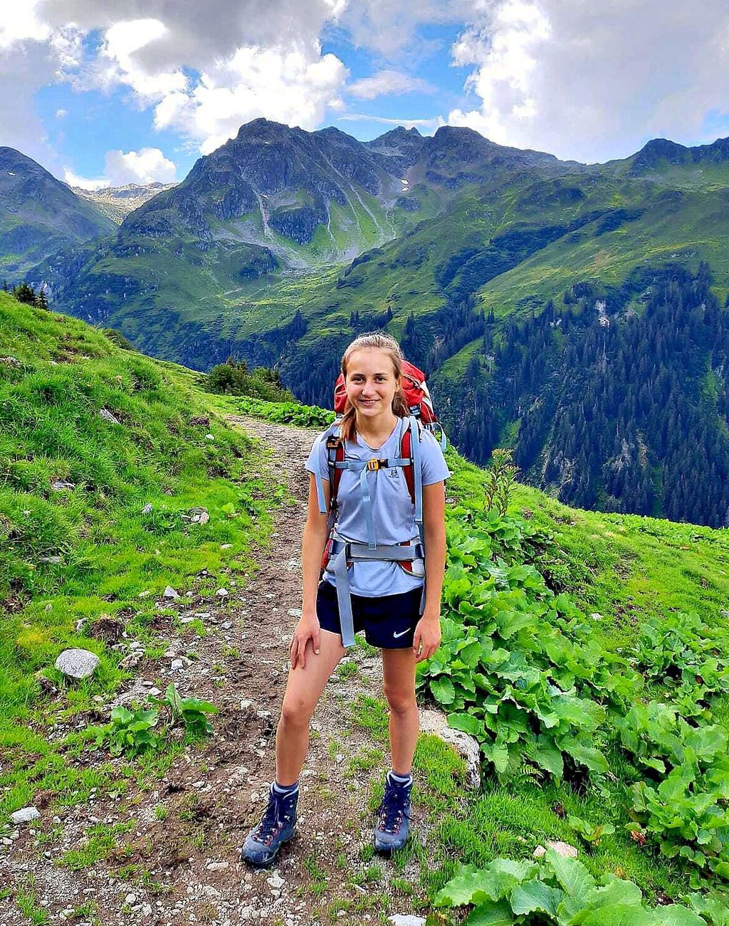 Mal ohne Klarinette - Antonia Jacob ist auch gern in den Bergen unterwegs.