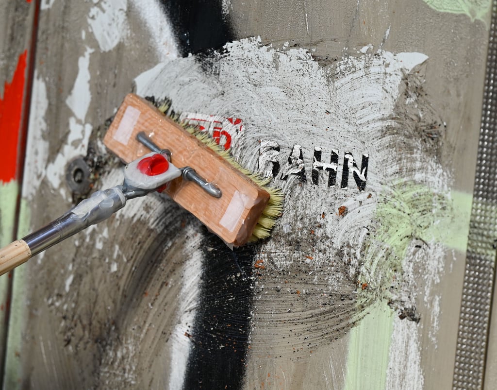 Grafitti sind nur schwer zu bereinigen. In Aschersleben wurden Sprayer nun auf frischer Tat ertappt.