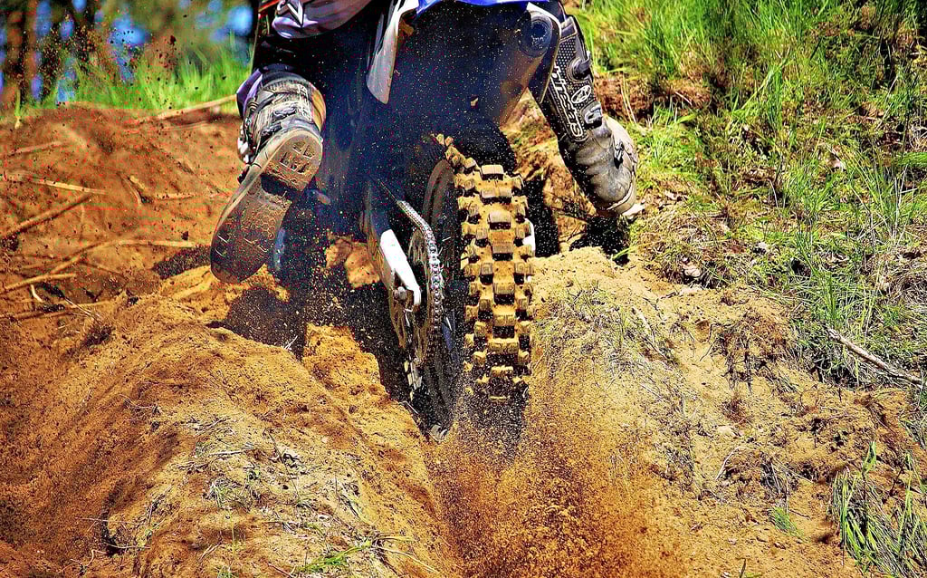 Wenn Motocrosser im Wald unterwegs sind, hinterlassen sie in der Regel eine Spur der Zerstörung.