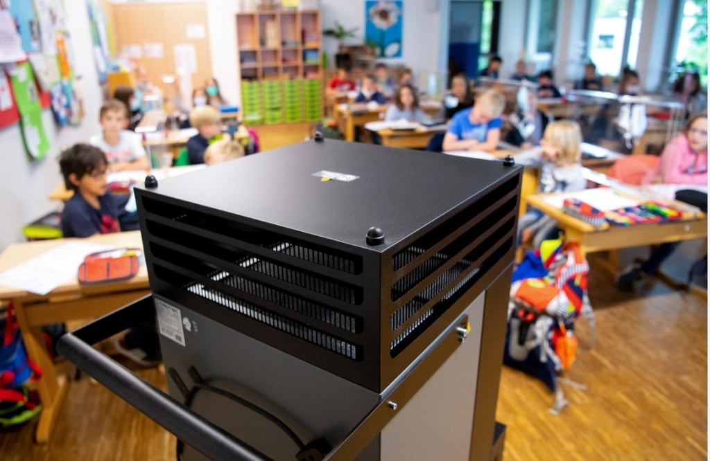 Luftfilter sorgen bereits in einigen Klassenzimmern Sachsen-Anhalts für bessere Raumluft.