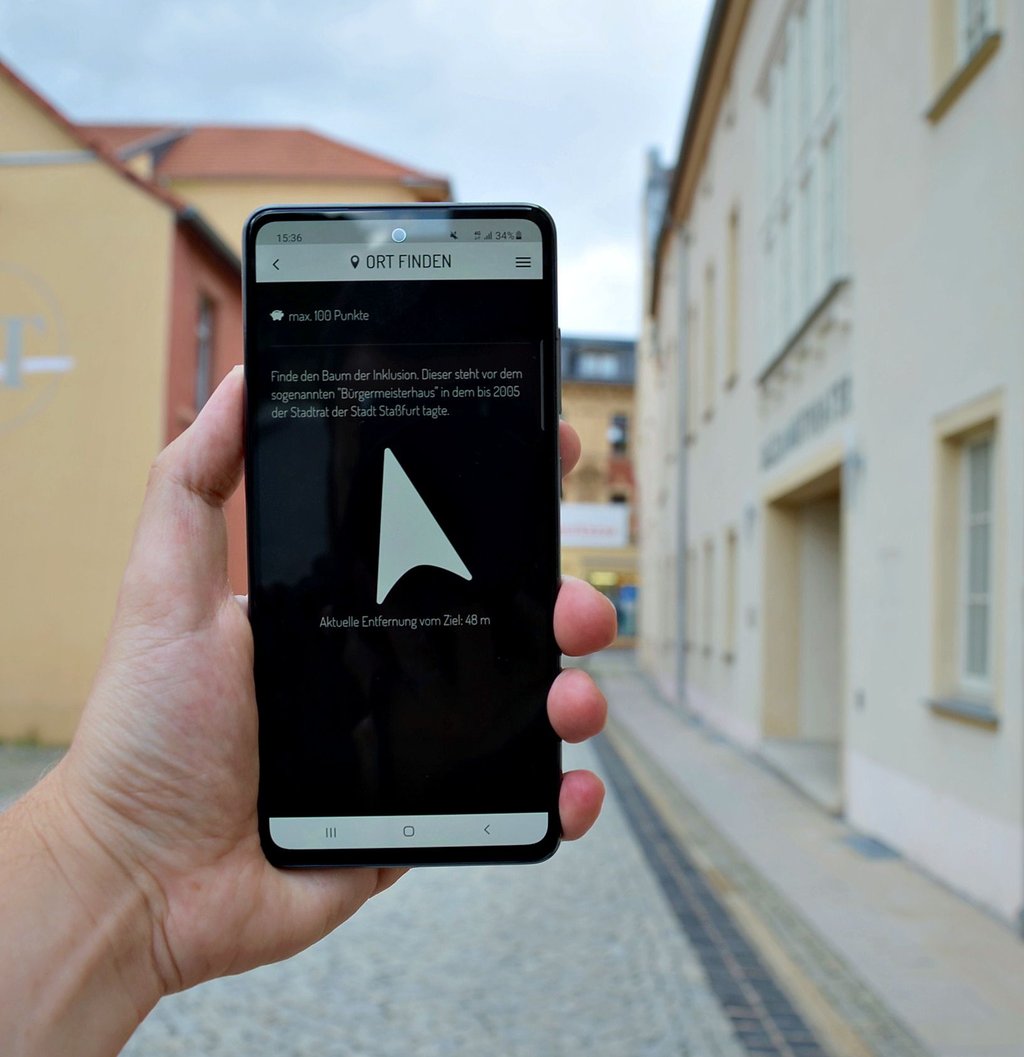 Die digitale Schnitzeljagd führt durch die Innenstadt. So viel sei verraten: Auch am Salzlandtheater vorbei Richtung Steinstraße.