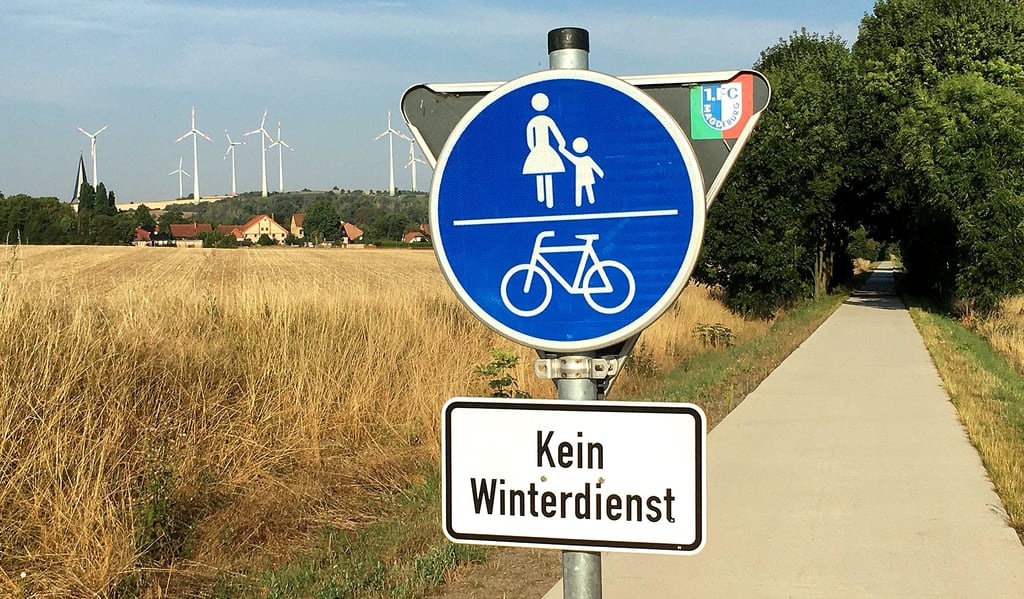 Der Huyradweg, hier vor Badersleben, ist auf einer einstigen Eisenbahntrasse gebaut worden. Zwei ähnliche Vorhaben auf alten Bahntrassen hat in den nächsten Jahren auch die Stadt Osterwieck.