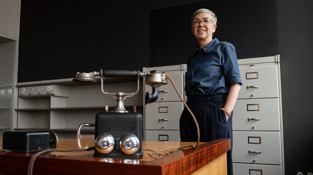 Barbara Steiner, zukünftige Direktorin der Stiftung Bauhaus Dessau im Bauhaus in Dessau.