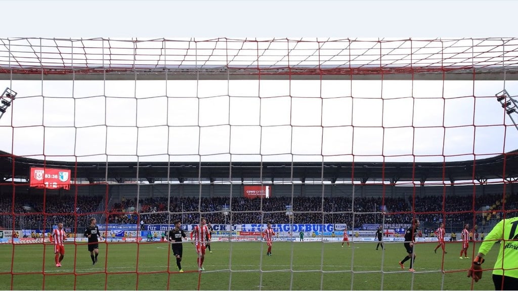 Im Erdgas Sportpark spielen die Kicker des HFC. Bei den Beliebtheitswerten der Fußballfans landet das Stadion in der oberen Hälfte.
